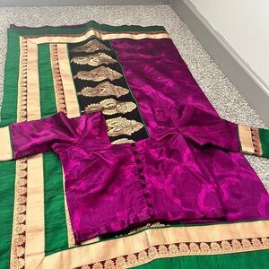 Never Worn Two Toned Purple Party Saree